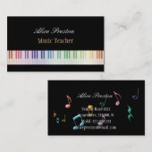 Musik-Lehrer - Visitenkarte (Vorne/Hinten)