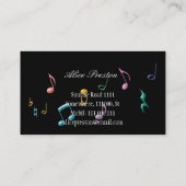 Musik-Lehrer - Visitenkarte (Rückseite)