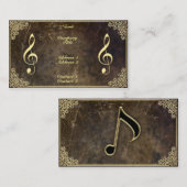 Musik-Lehrer - Visitenkarte (Vorne/Hinten)