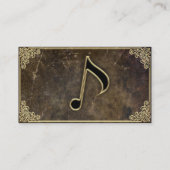 Musik-Lehrer - Visitenkarte (Rückseite)