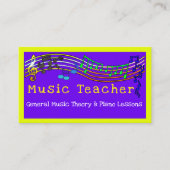 Musik-Lehrer Visitenkarte (Vorderseite)