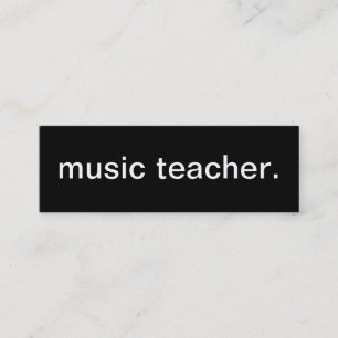 Musik-Lehrer-Visitenkarte Mini Visitenkarte