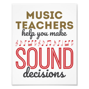 Musik Lehrer Wertschätzung Geschenkentscheidungen Fotodruck