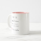 Musik Lehrer Wertschätzung Treble Clef Pink Herz Zweifarbige Tasse (Vorderseite Links)
