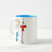 Musik-Lehrer Zweifarbige Tasse (Vorderseite Links)