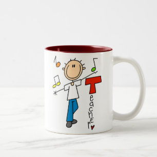 Musik-Lehrer Zweifarbige Tasse