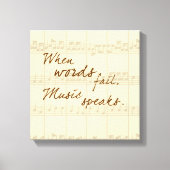 Musik Leinwanddruck (Vorderseite)