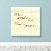 Musik Leinwanddruck (Insitu (Holzboden))