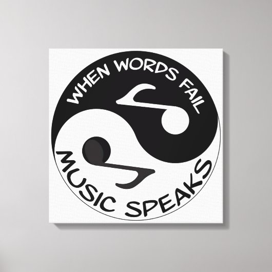 Musik Leinwanddruck (Vorderseite)