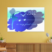 Musik Leinwanddruck (Insitu (Wohnzimmer))