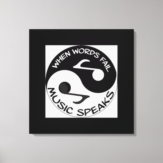 Musik Leinwanddruck (Vorderseite)