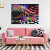 Musik Leinwanddruck (Insitu (Wohnzimmer))