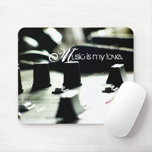 Musik-Liebe-Mischer Mousepad (Mit Mouse)