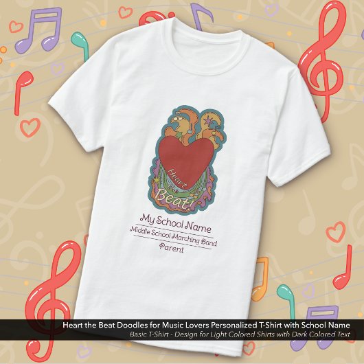 Musik Liebhaber Herzklassentools - Individuelle Sc T-Shirt