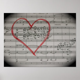 Musik-Liebhaber-Leinwanddruck Poster