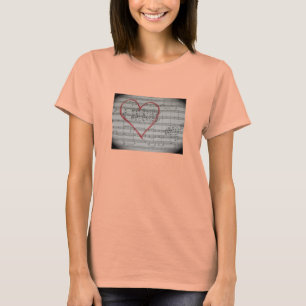 Musik-Liebhaberdamen-Shirt T-Shirt