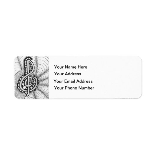 Musik liebt Treble Clef Design (Vorne)