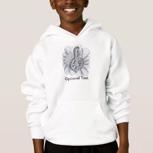Musik liebt Treble Clef Design Hoodie