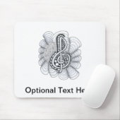 Musik liebt Treble Clef Design Mousepad (Mit Mouse)