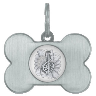 Musik liebt Treble Clef Design Tiermarke