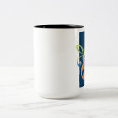 Musik Liebt zweifarbige Kaffee-Tasse Zweifarbige Tasse (Mittel)