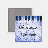 Musik Live_ Magnet (Vorderseite/Rückseite)