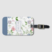 Musik Lover Blue Pink Elegante Wasserfarben Gepäckanhänger (Vorderseite (Horizontal))