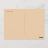 MUSIK LOVER GIFT POSTKARTE (Rückseite)