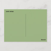 MUSIK LOVER GIFT POSTKARTE (Rückseite)