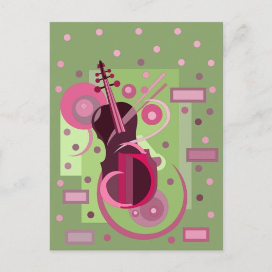 MUSIK LOVER GIFT POSTKARTE (Vorderseite)