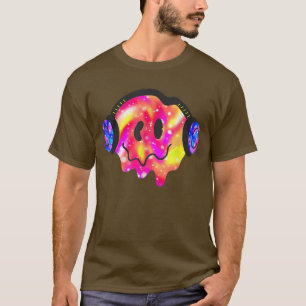 Musik Lover Lächeln Gesichtskostüm Happy Niedliche T-Shirt