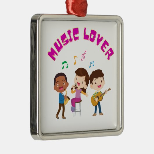 MUSIK LOVER ORNAMENT AUS METALL (Rechts)
