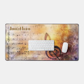 Musik Lover - Personalisierte Musikereignisse Schreibtischunterlage (Tastatur & Maus)