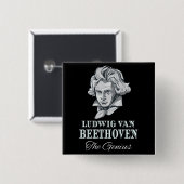 Musik - Ludwig van Beethoven Das Genie Button (Vorne & Hinten)