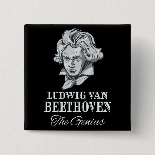 Musik - Ludwig van Beethoven Das Genie Button (Vorderseite)
