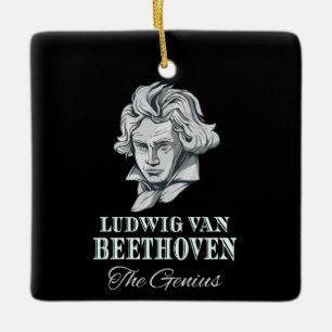 Musik - Ludwig van Beethoven Das Genie Keramikornament