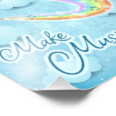 Musik machen, digitale Kunst Fotodruck (Ecke)