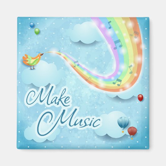 Musik machen, digitale Kunst Magnet (Vorne)