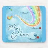 Musik machen, digitale Kunst Mousepad (Vorne)