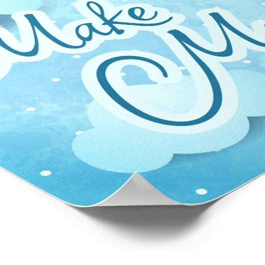 Musik machen, digitale Kunst Poster (Ecke)