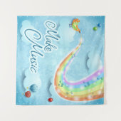 Musik machen, digitale Kunst Wandteppich (Vorderseite (Horizontal))