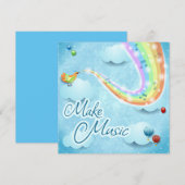 Musik machen einladung (Vorne/Hinten)