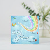 Musik machen einladung (Stehend Vorderseite)