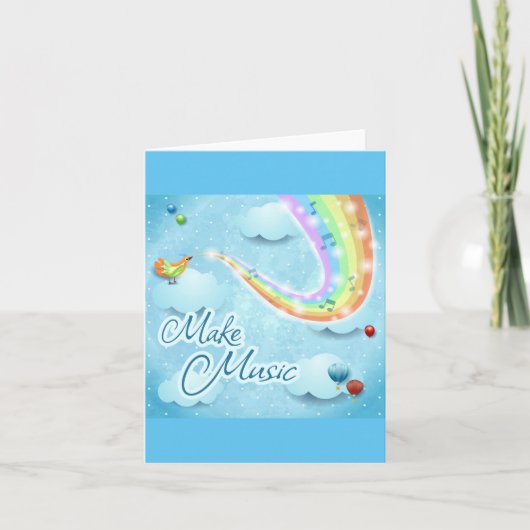 Musik machen karte (Vorderseite)