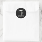 Musik machen. Kein Krieg. Runder Aufkleber (Tasche)