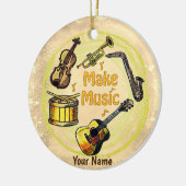 Musik machen  keramik ornament (Links)