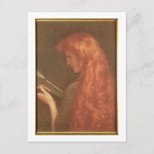 Musik machen (pastellfarben auf Papier) Postkarte