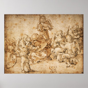 Musik machende Engel von Albrecht Dürer Poster