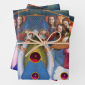 MUSIK MACHT CHRISTMAS ANGELS Farbige Edelsteine Geschenkpapier Set (Beispiel)