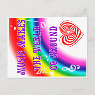 Musik macht die Welt zum Alltag Postkarte
